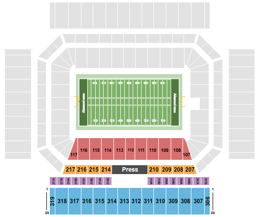 Alamodome Alamodome Seating Chart