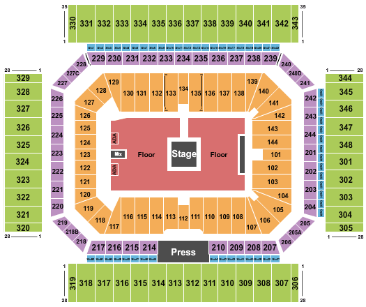 Alamodome Alamodome Seating Chart