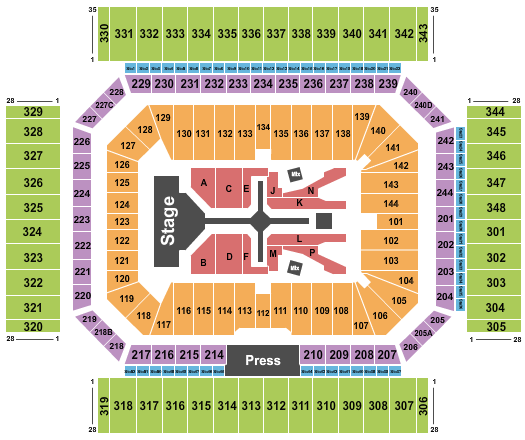 Alamodome Alamodome Seating Chart